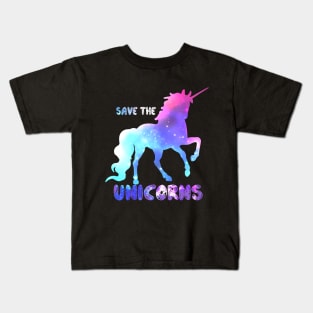 Save the Unicorns - Unicorn Fantasy Design Kids T-Shirt